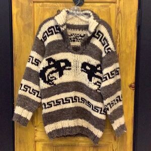 Vintage Cowichan Orca Sweater